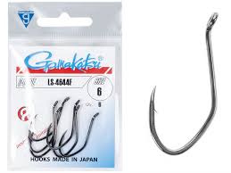 Крючки Gamakatsu  LS-4644F Hooks Black №1 (уп.6шт) 