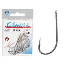 Крючки Gamakatsu  LS-5213N Hooks Nickel №1/0 (уп.10шт)  