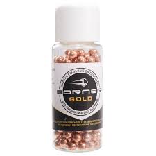 Шарик омедненный Borner Gold 4,5мм. в банке (250шт.)