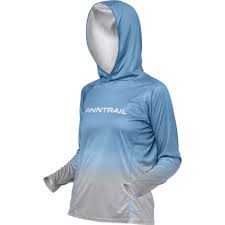 Лонгслив женский Finntrail Venys Hood 6621 LghtBlue  р.XS  UPF50 (с капюшоном) 