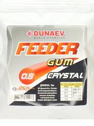 Feeder Gum Dunaev Crystal 5м. d0,8мм. (фидерная резинка)
