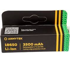 Аккумулятор Armytek 18650 Li-lon с защитой 3500 mah (1шт)