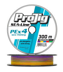 Леска плет.ProJig SEA-Line PEx4  0,50мм/60кг/300м. мультиколор