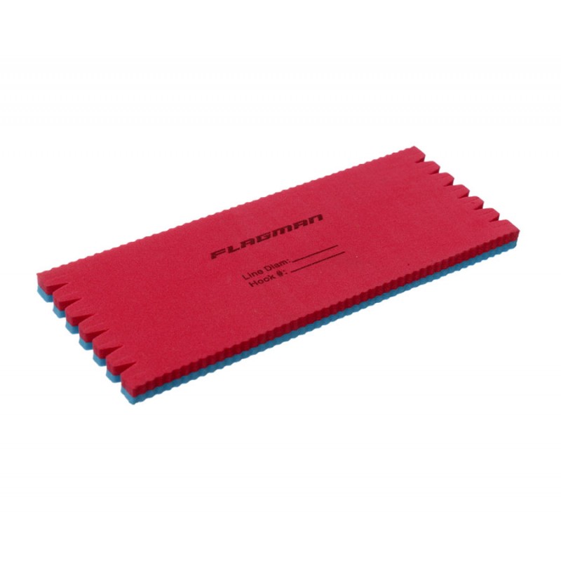 Мотовило Flagman для поводков и оснасток 15*6*0,8см. Eva Rig blue-red 