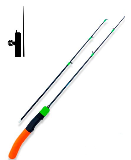 Удочка зимн. Ribalube Prosport 2  65см. неопрен.ручка (два хлыста/чехол мяг.)