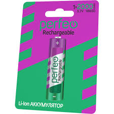 Аккумулятор Perfeo 18650 Li-ion 2000mah без защиты 3.7V (блистер/1шт)