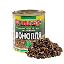 Добавка для прикормки консервир. 320мл. Дунаев Конопля (мет.банка)