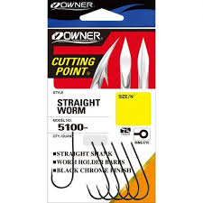 Крючки  Owner  5100-121 №2/0 Straight Shank BC (уп.6шт)