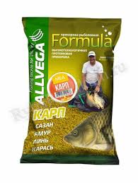 Прикормка Allvega Formula Carp Honey 0,9кг. (Карп Мёд)