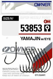 Крючки  Owner  53853-6 Yamajin  w/EYE (уп.10шт) Black