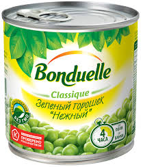 Горошек зеленый Bonduelle 212мл. Нежный