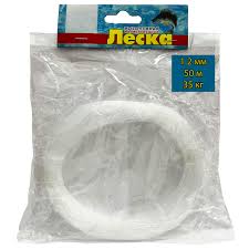 Леска  калиброванная 1,2 мм 50м 35кг.