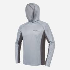 Лонгслив Finntrail Wave Big Logo 6614 Grey  р.S UPF50 (с капюшоном) 
