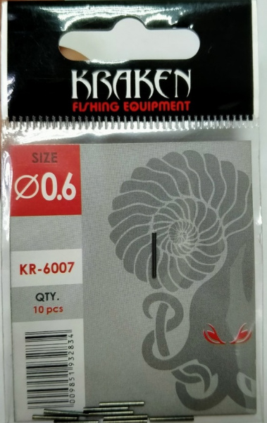 Обжимная трубка Kraken KR-6007  0,6мм.(уп.10шт)