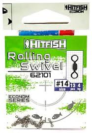 Вертлюг Hitfish Econom Series Rolling Swivel   62101 №14 (уп.13шт/4кг)