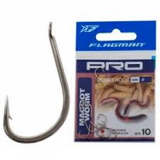 Крючки с поводк. Flagman Pro PRBWMN_12N Maggot Worm Hooks (№12/90м/0,16мм)(уп.7шт)