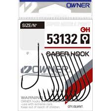 Крючки  Owner  53132- 1/0 Saber Hook BC (уп.9шт)