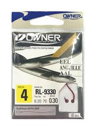 Крючки с поводк.с петлей Owner  RL-9330-10 EEL Anguille AAL(0,20мм/3,7кг/70см) (уп.10шт)