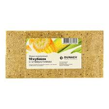 Жмых Dunaev кукурузный, с отверстиями, 10кубиков
